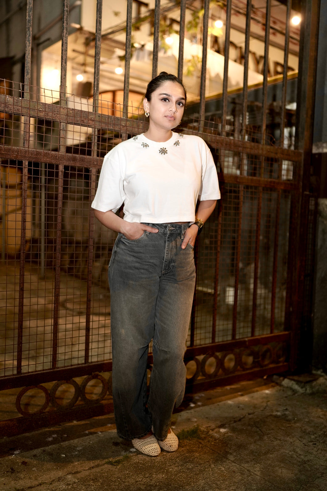 The Rhinestone Crop Tshirt